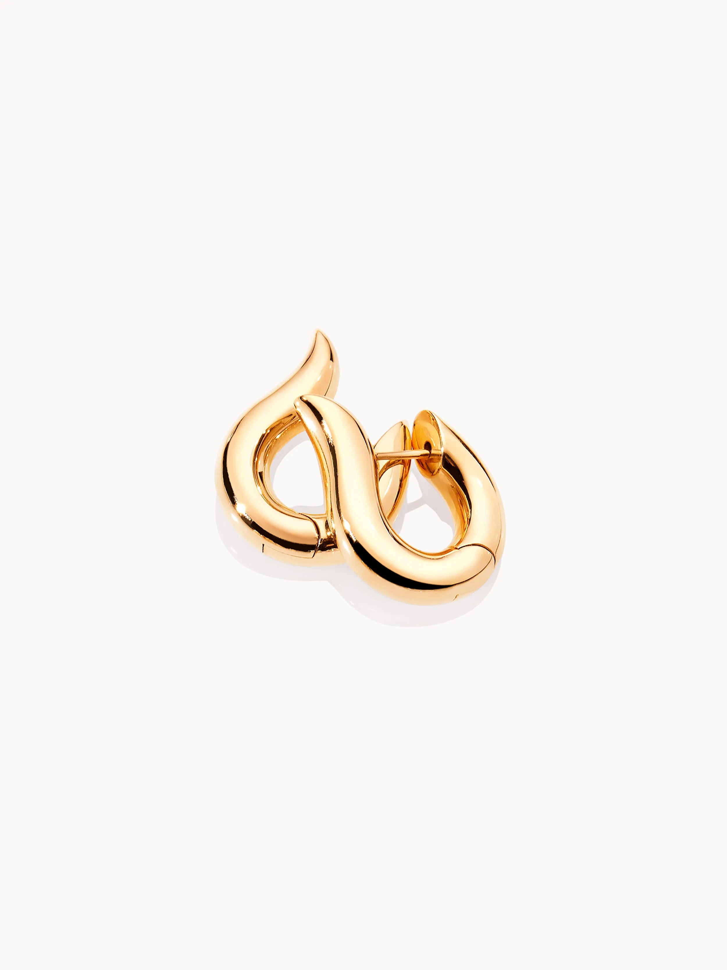 SIGNATURE Earrings Hoop medium 18K yellow gold