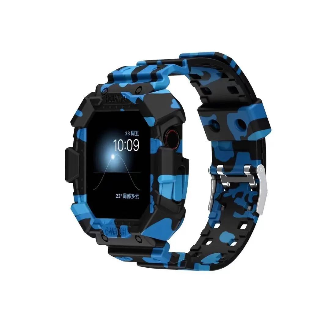 Silicone Creative Watch Case With Integrated Frosted Strap