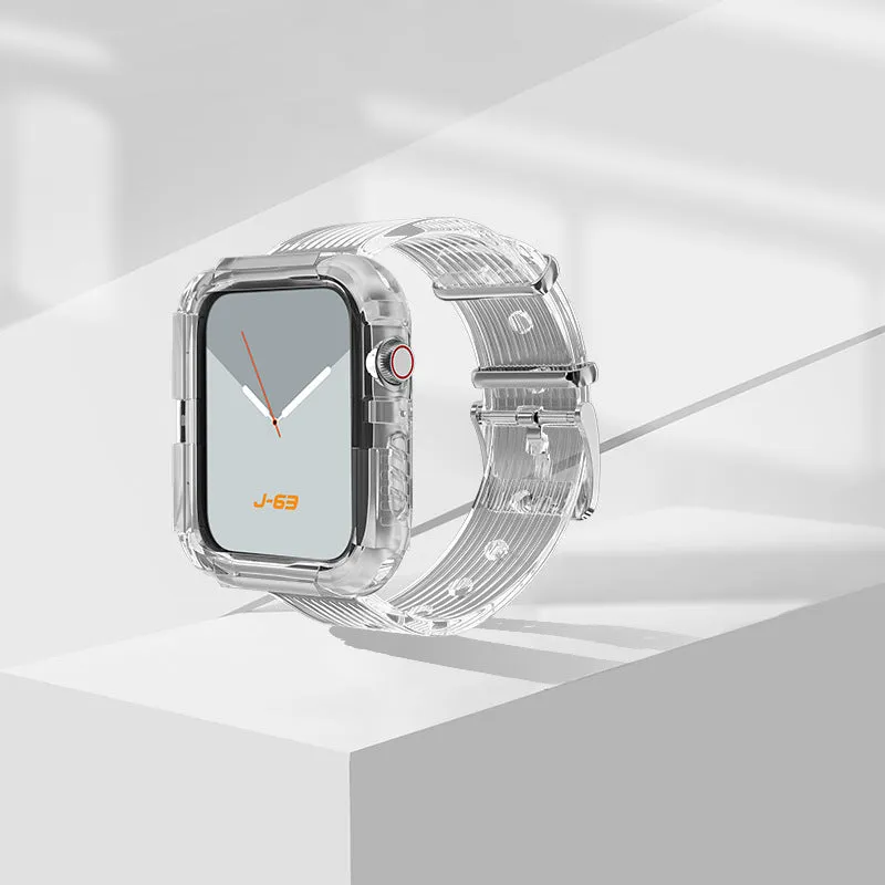 Silicone Creative Watch Case With Integrated Frosted Strap