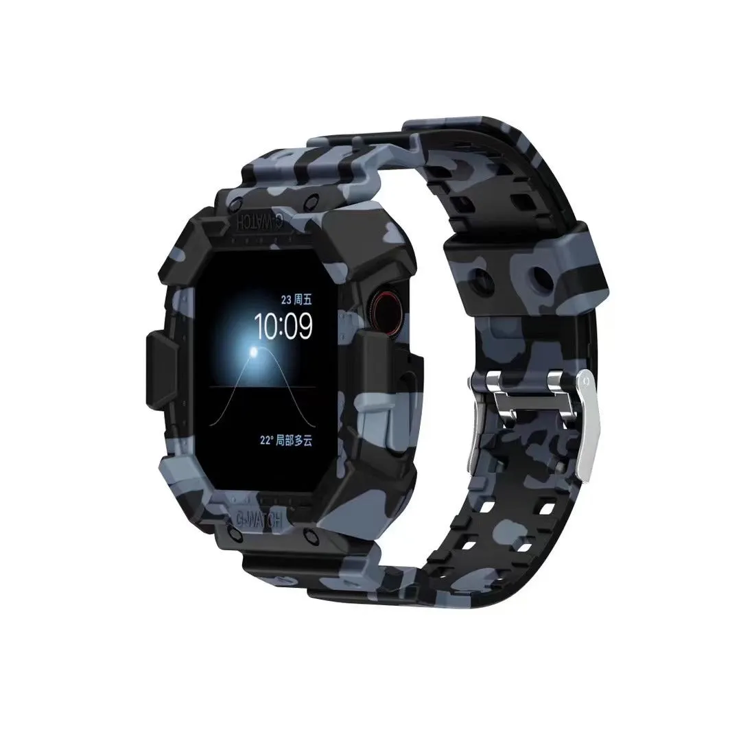 Silicone Creative Watch Case With Integrated Frosted Strap