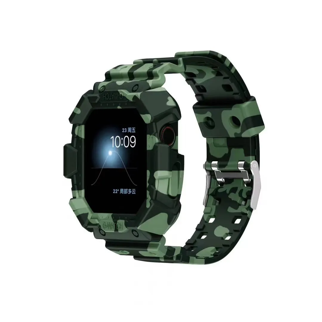 Silicone Creative Watch Case With Integrated Frosted Strap