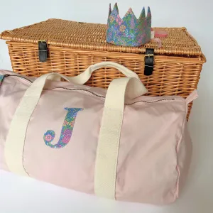 Single initial barrel bag
