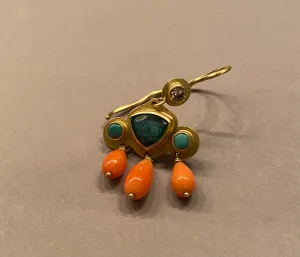 SINGLE UNIQUE EARRING- 18k gold