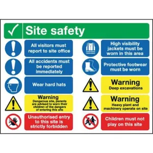 Site Safety Sign 10 Panel