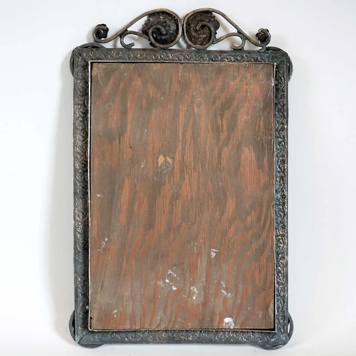 Small Indo-Portuguese Silver Mounted Wood Frame