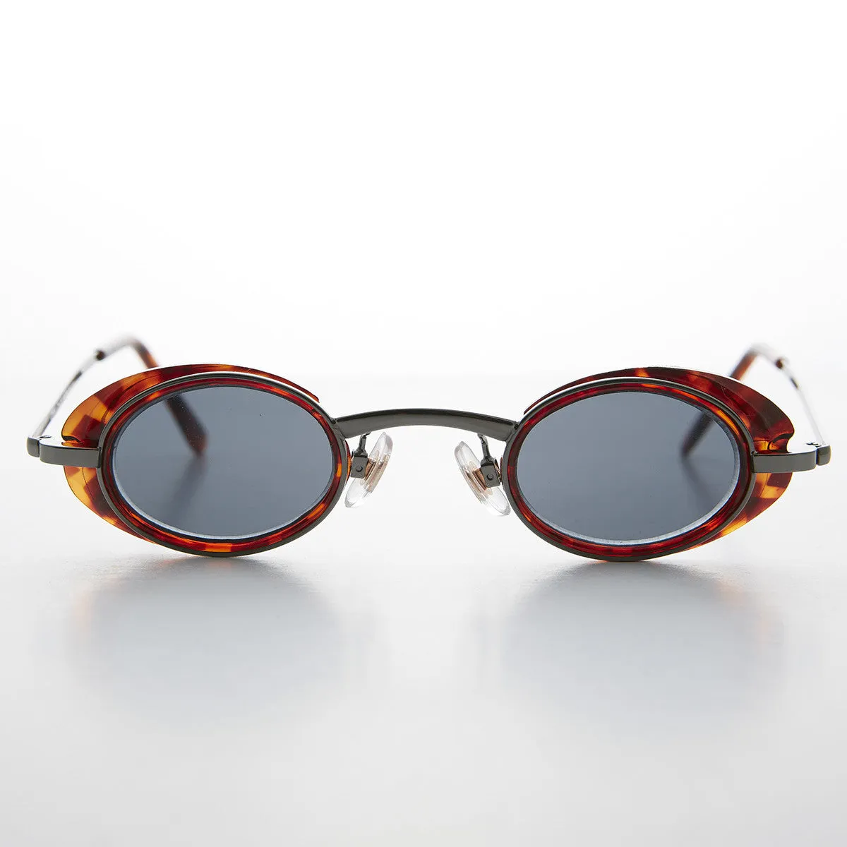 Small Oval Steampunk Spectacle Sunglass - Marty