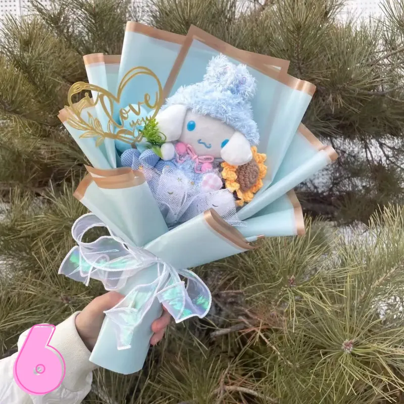 Soft Plush Characters Fashionable Bouquet Gift