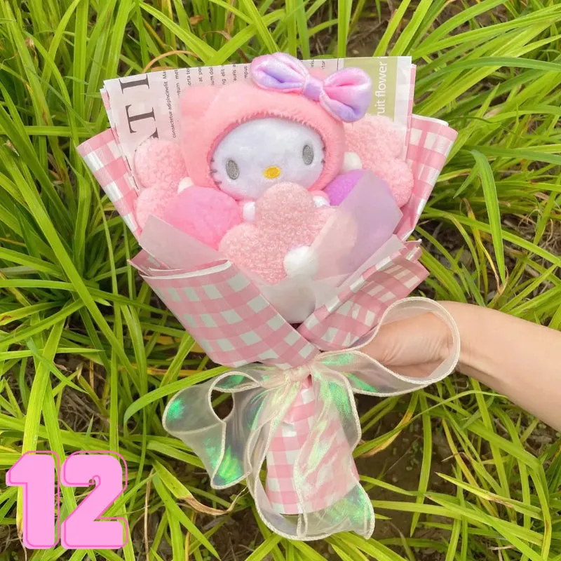 Soft Plush Characters Fashionable Bouquet Gift