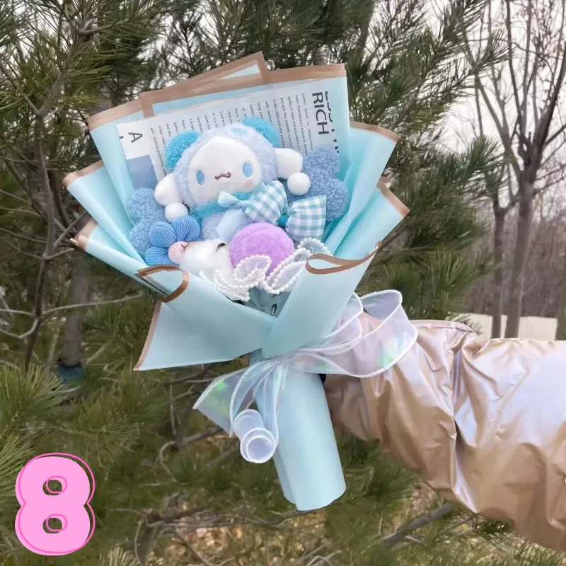 Soft Plush Characters Fashionable Bouquet Gift