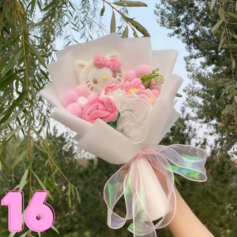 Soft Plush Characters Fashionable Bouquet Gift