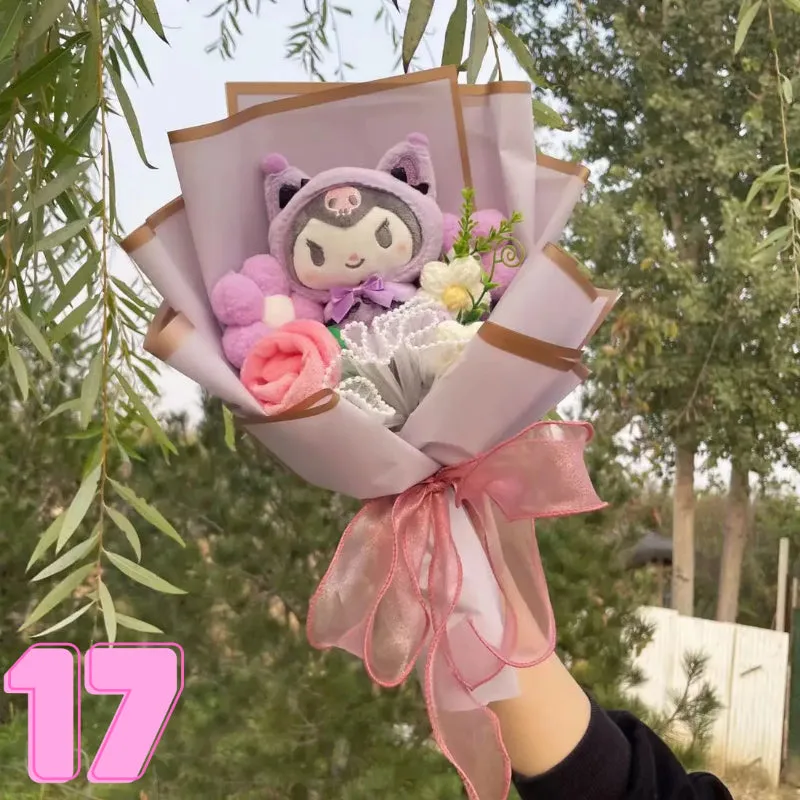 Soft Plush Characters Fashionable Bouquet Gift