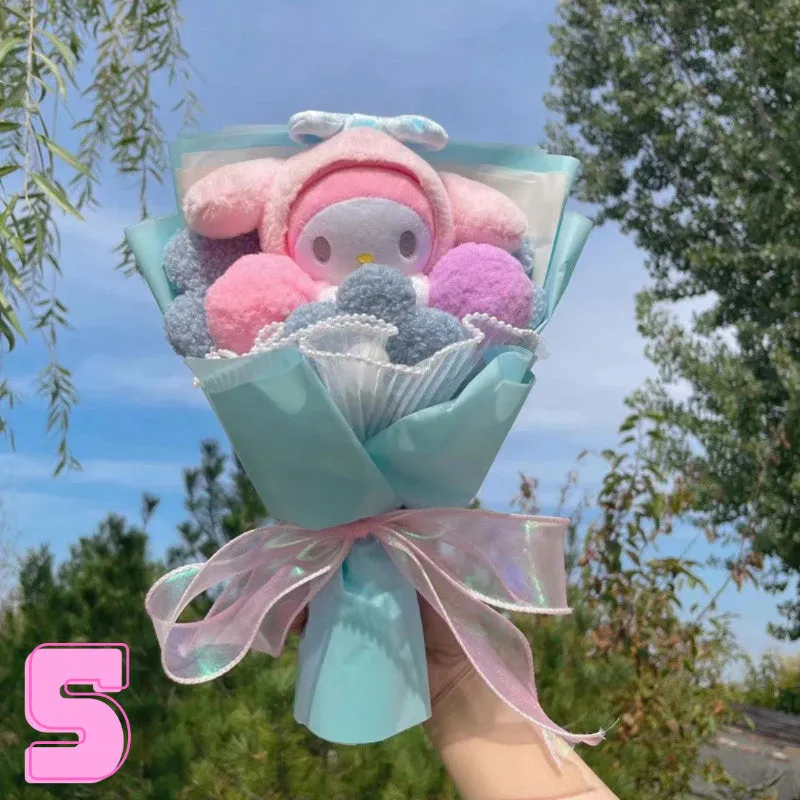 Soft Plush Characters Fashionable Bouquet Gift