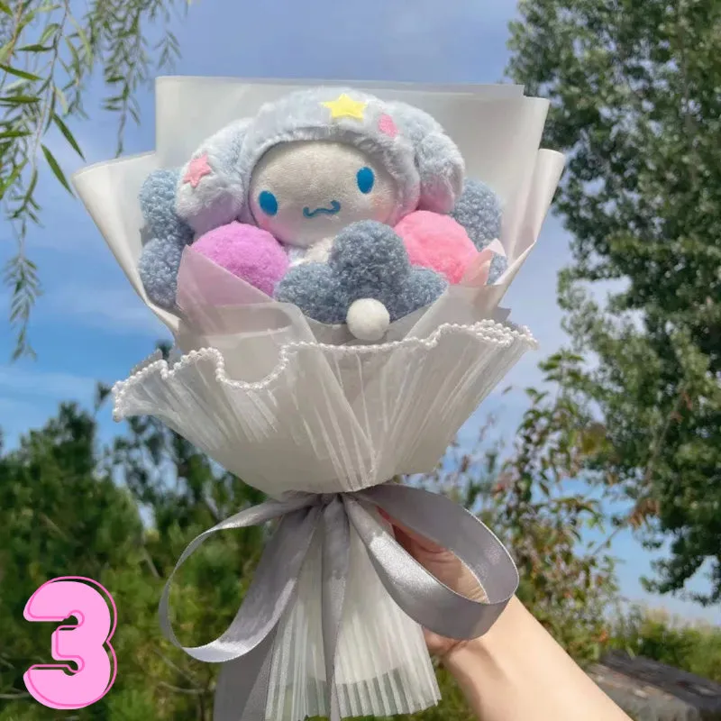 Soft Plush Characters Fashionable Bouquet Gift