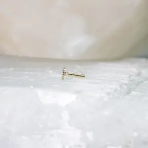 Solid 14k Gold 16g Threaded Labrets
