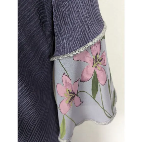 Spencer Alexis Vtge sz14 90's blueGray top   maxi skirt Bust to 44 skirt Len 40&quot;
