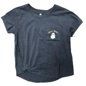 SPOOKY VIBES GLOW IN THE DARK SIDE TIE POCKET TEE