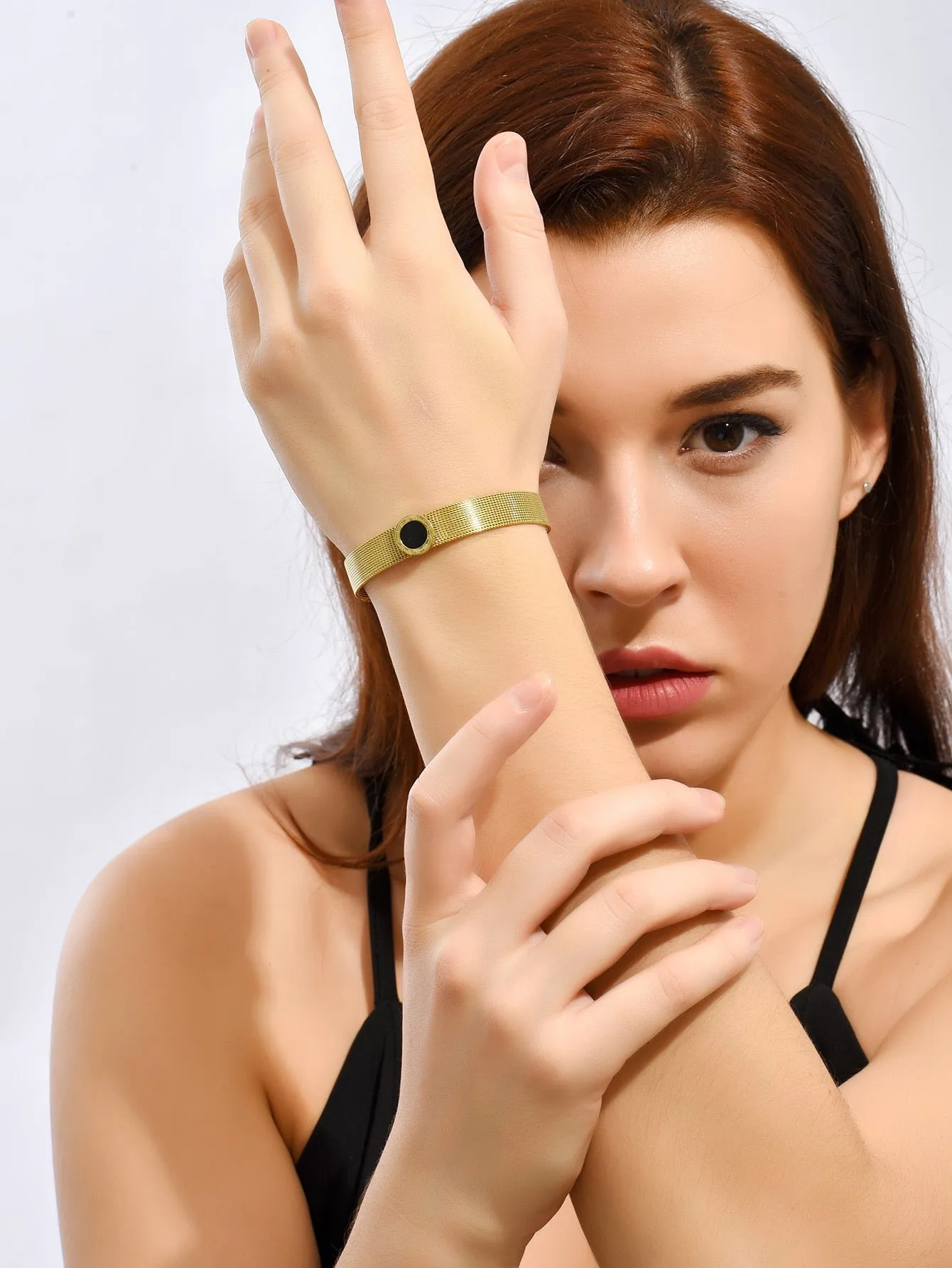 Stainless Steel Bracelet - Gold- FD ⚡