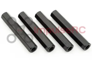 Standoff M2.5 Aluminium Hex 4.5mm x 26mm Black (4 Pack)