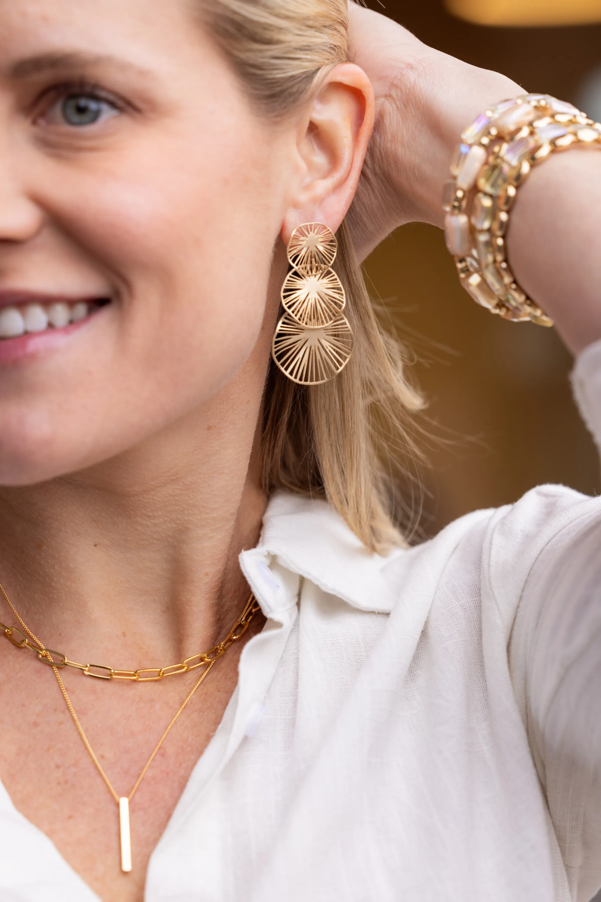 Starburst Earrings - Gold