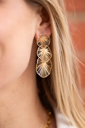 Starburst Earrings - Gold