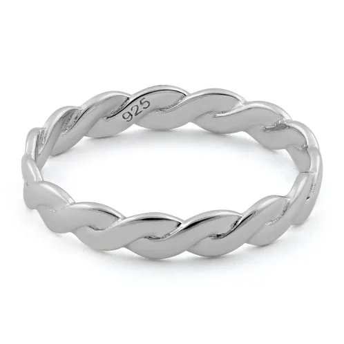 Sterling Silver Braided Band Ring