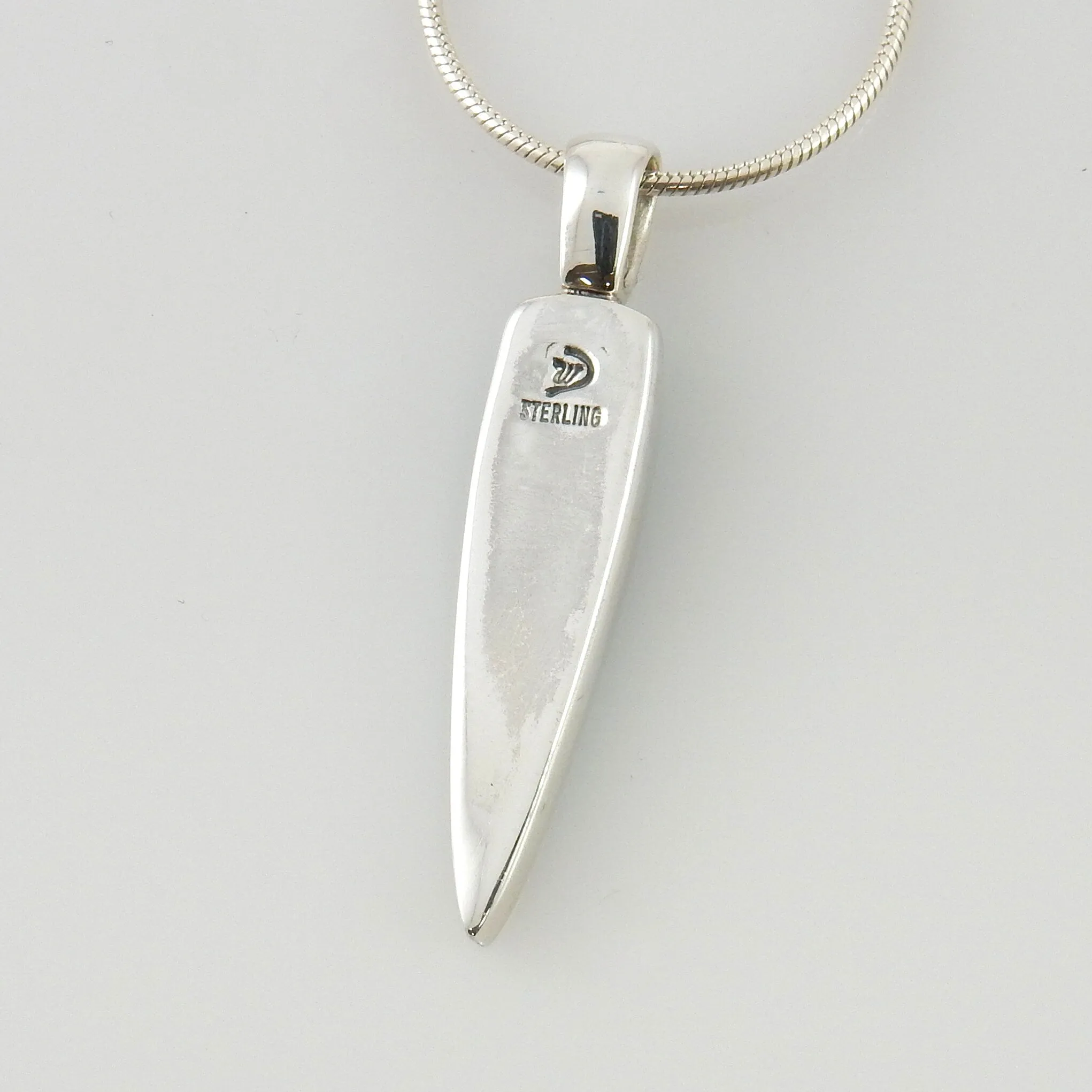 Sterling Silver Turquoise Lapis Mother of Pearl Inlay Pendant