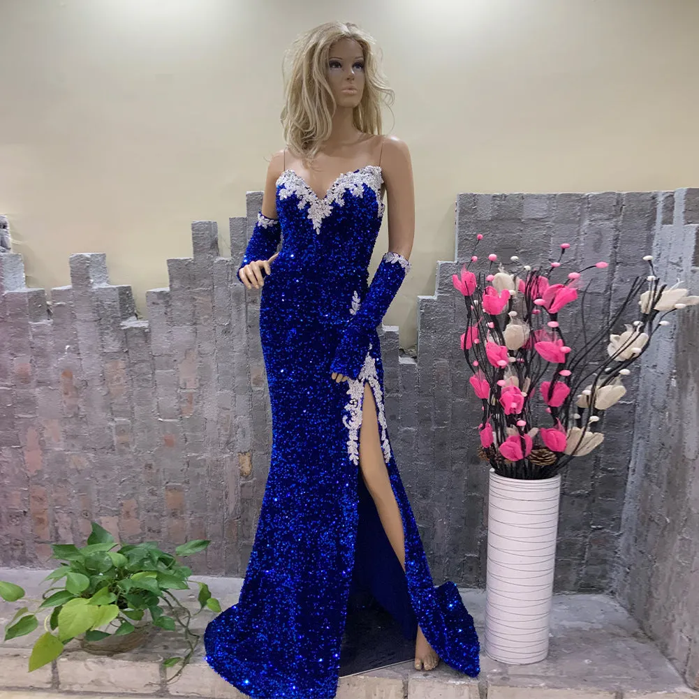 Strapless Sleeveless Elegant Maxi Bodycon Dress HT1141