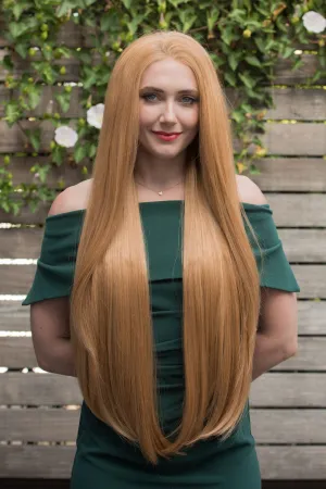 Strawberry Blonde Straight Lace Front Synthetic Wig Ivana