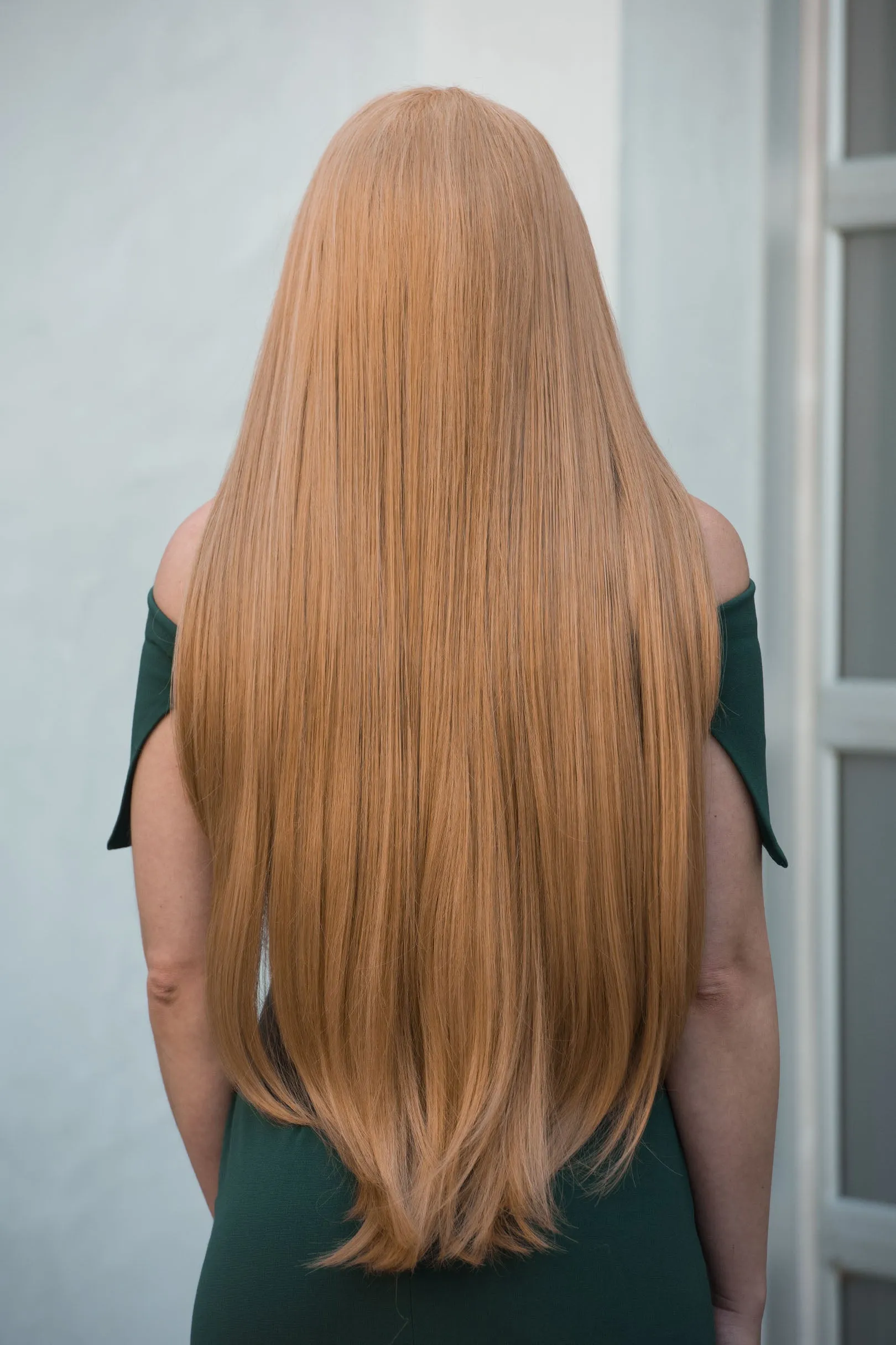 Strawberry Blonde Straight Lace Front Synthetic Wig Ivana