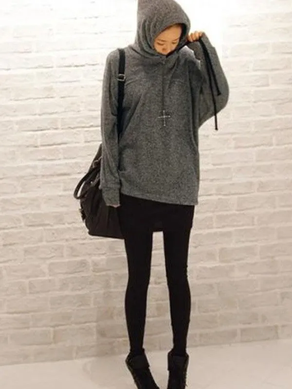 stretch cotton legging & mini skirt