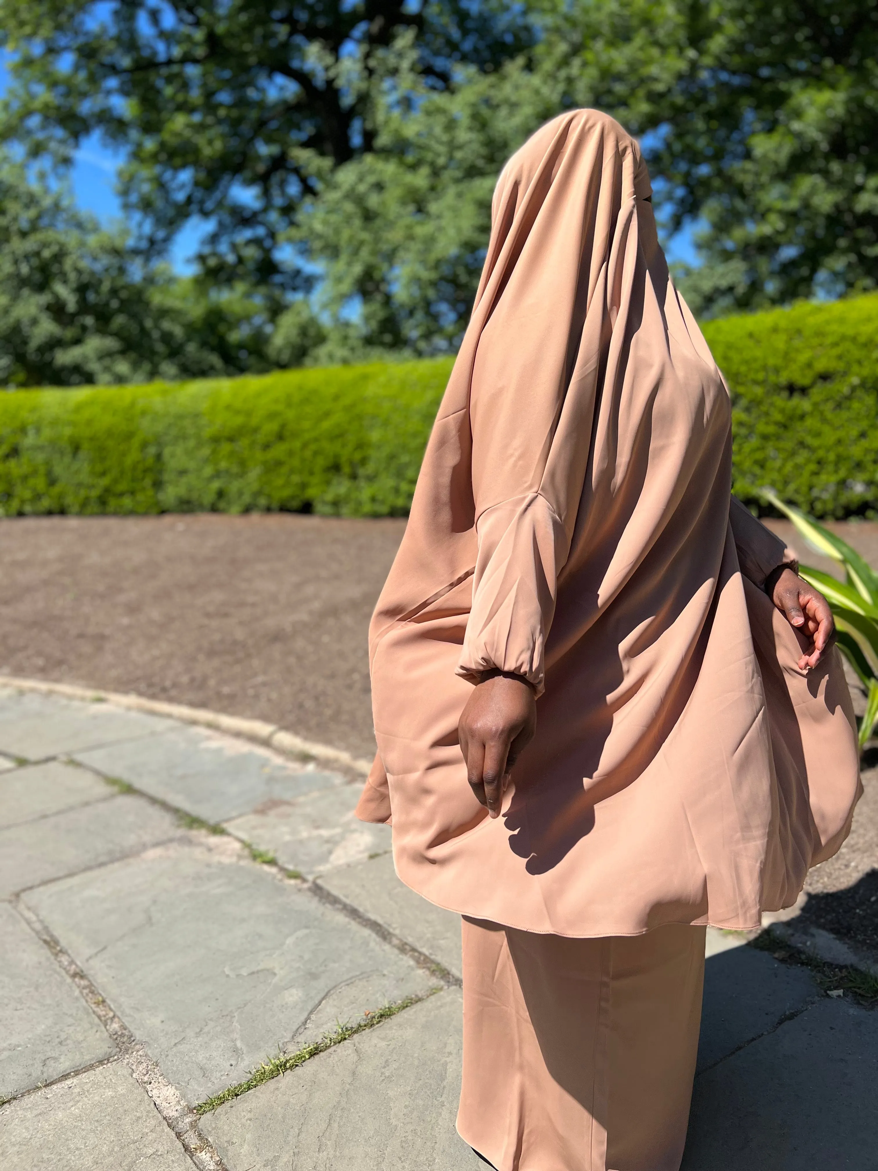 Summer 2 pieces jilbabs : Light Brown