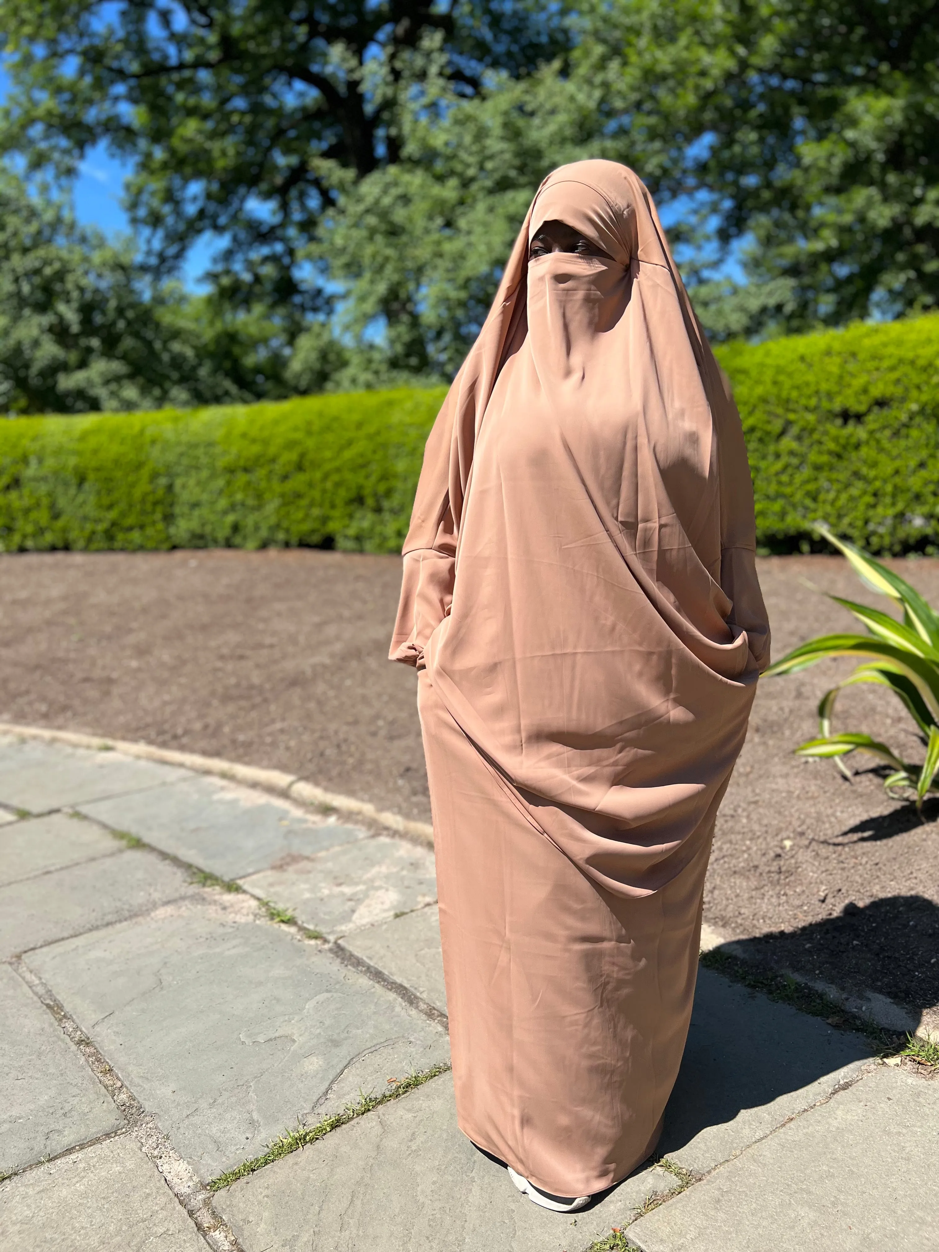 Summer 2 pieces jilbabs : Light Brown