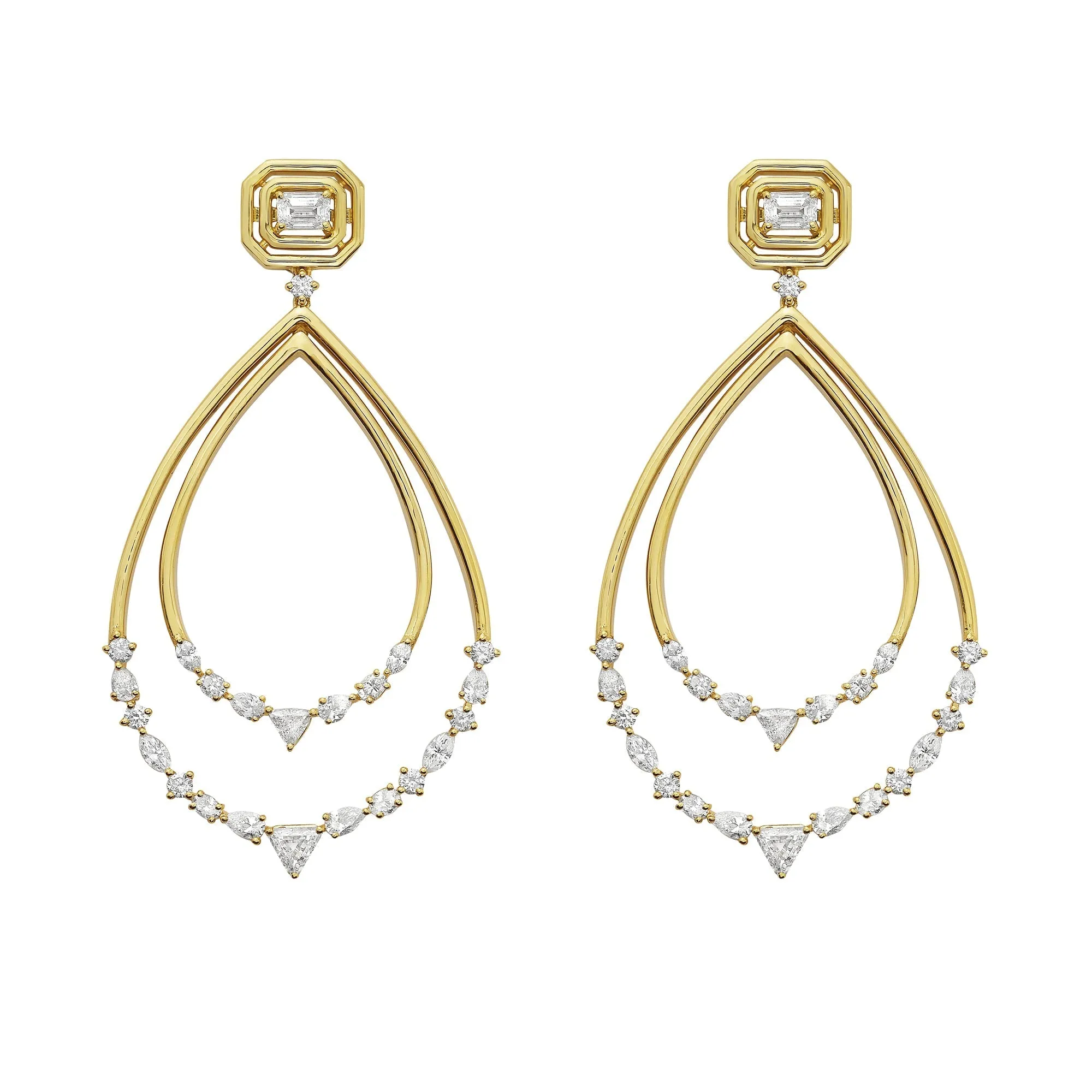 Sunrays Chandelier Earrings