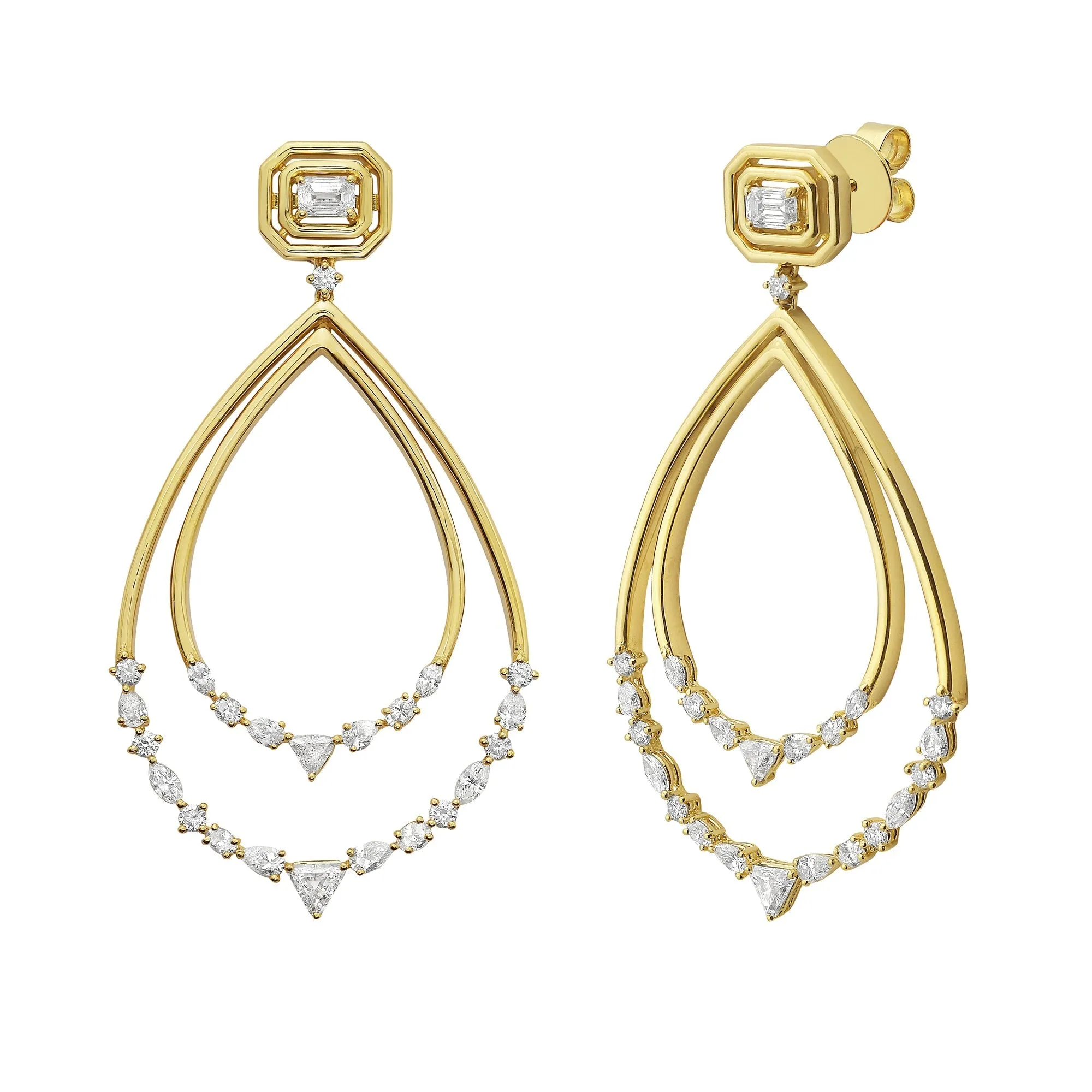 Sunrays Chandelier Earrings