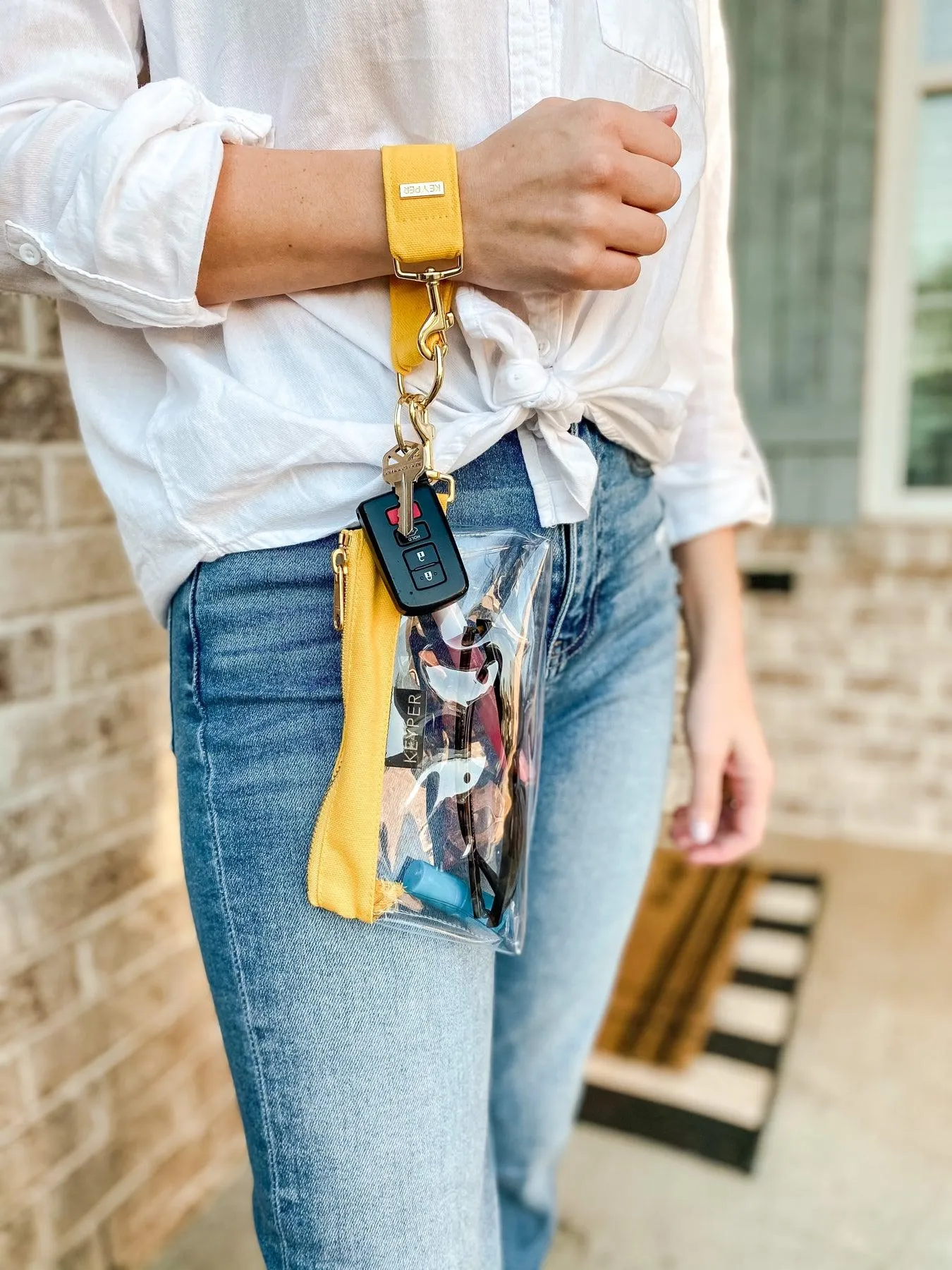 Sunshine CLEAR Bag  - Classic Canvas Trim