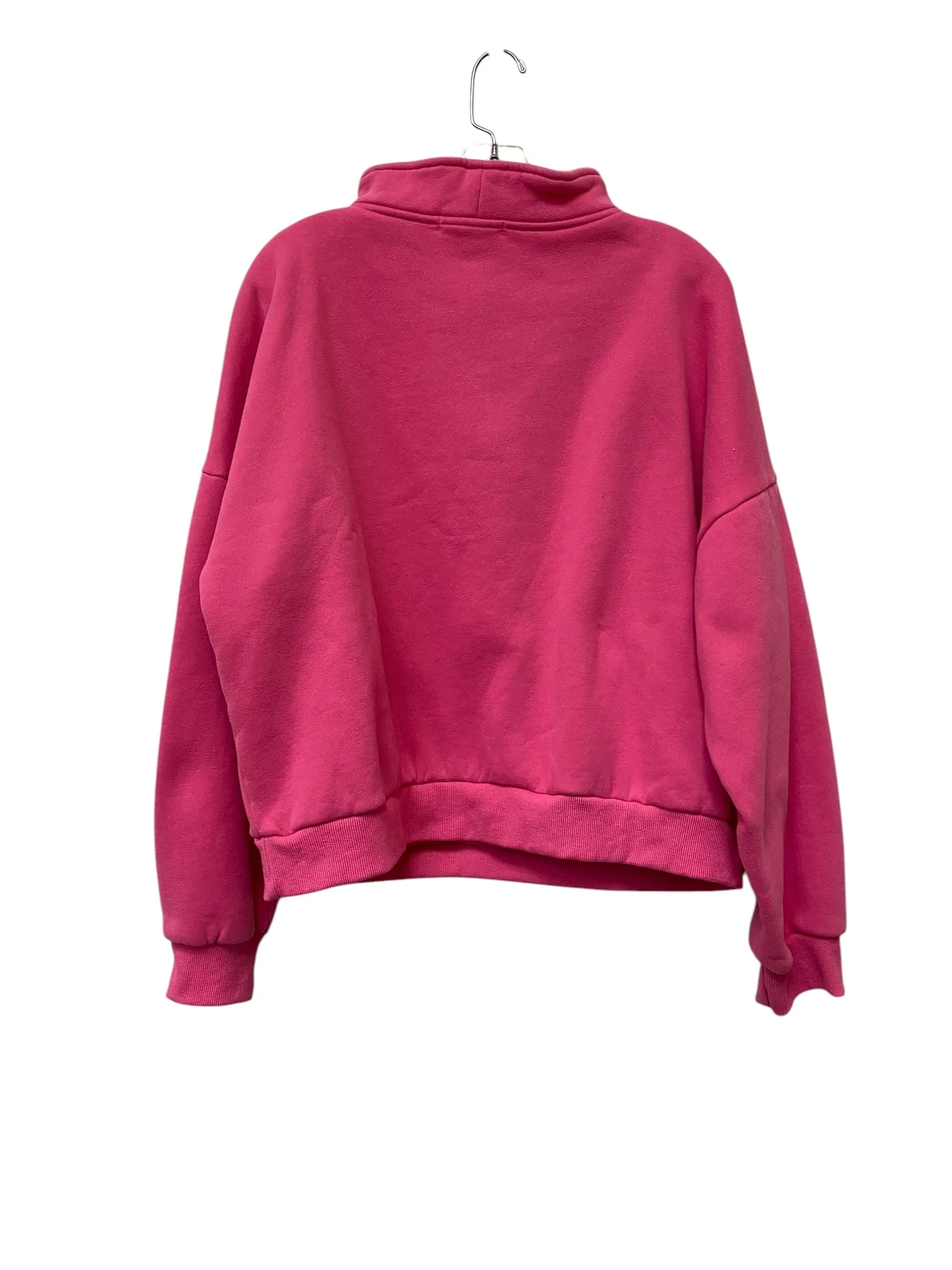 Sweatshirt Collar By Clothes Mentor In Pink, Size: Xl