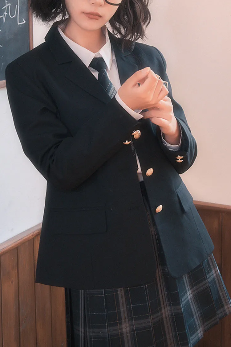 Sweet Long Sleeves College Style Elegant Japanese School Coat