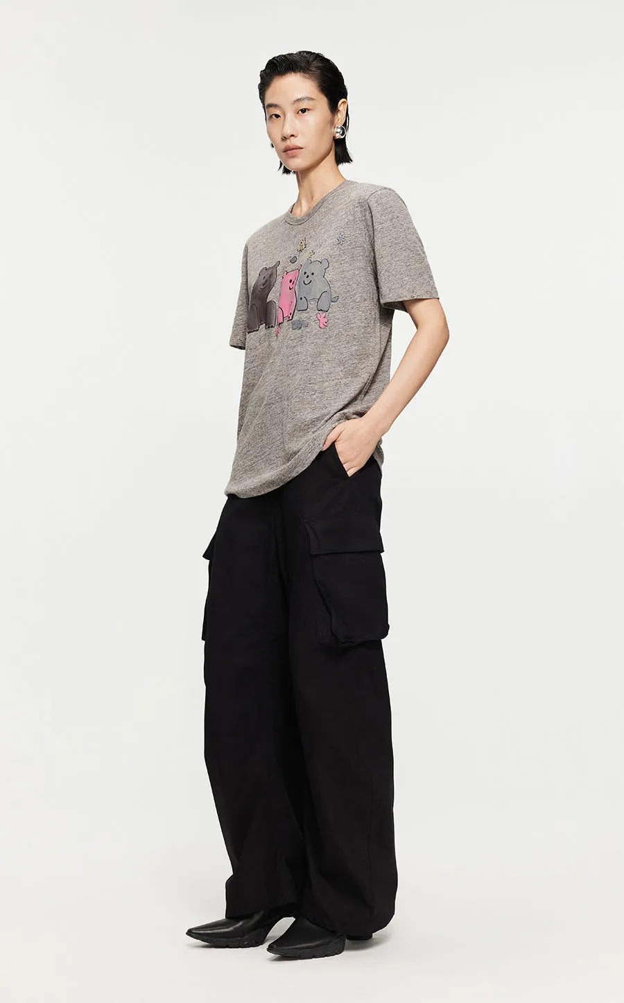 T-shirt /JNBY Fashionable Short-sleeved T-shirt