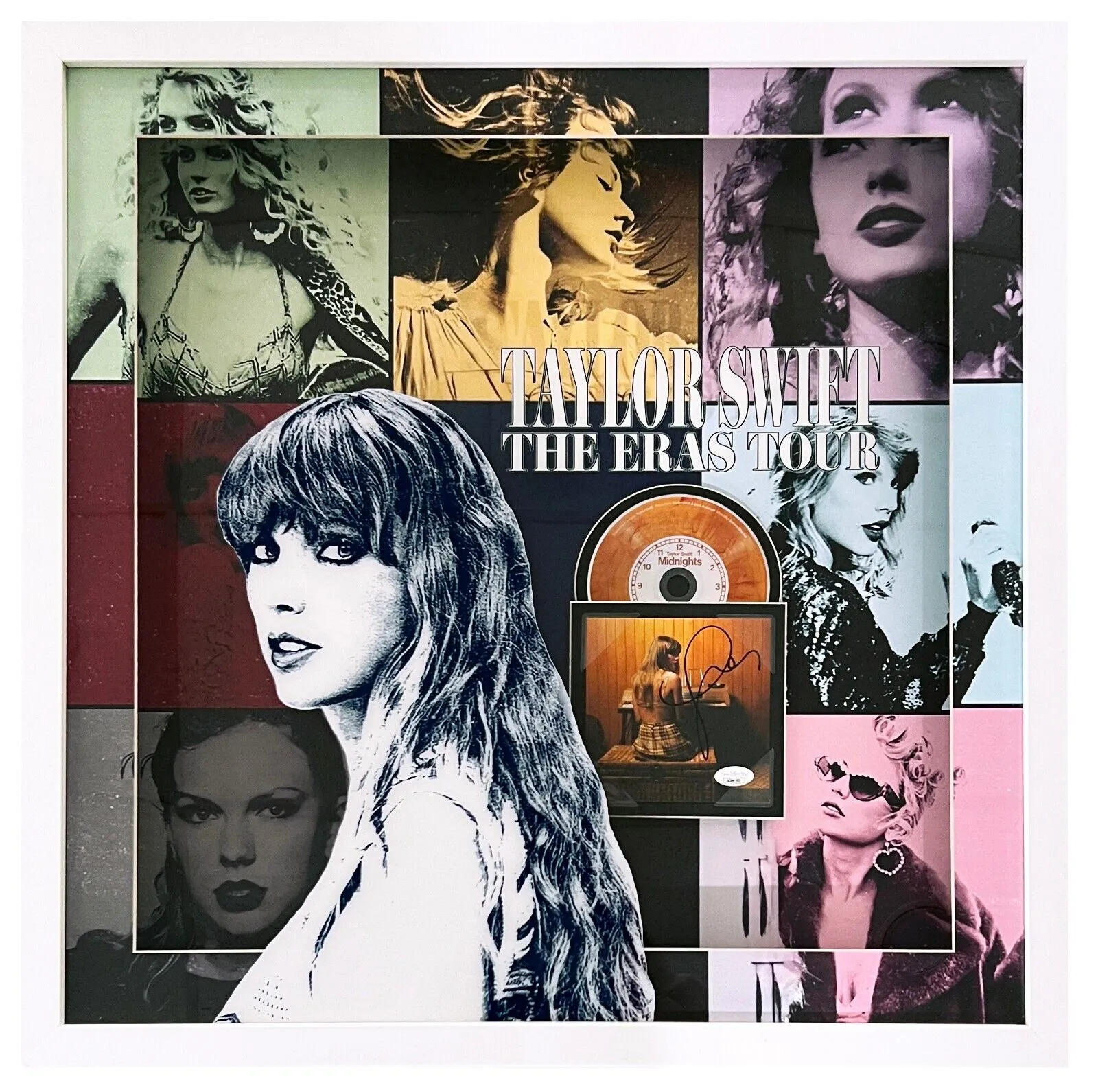 Taylor Swift Signed Midnights CD Cover LED Lighting 3D Custom Framed JSA