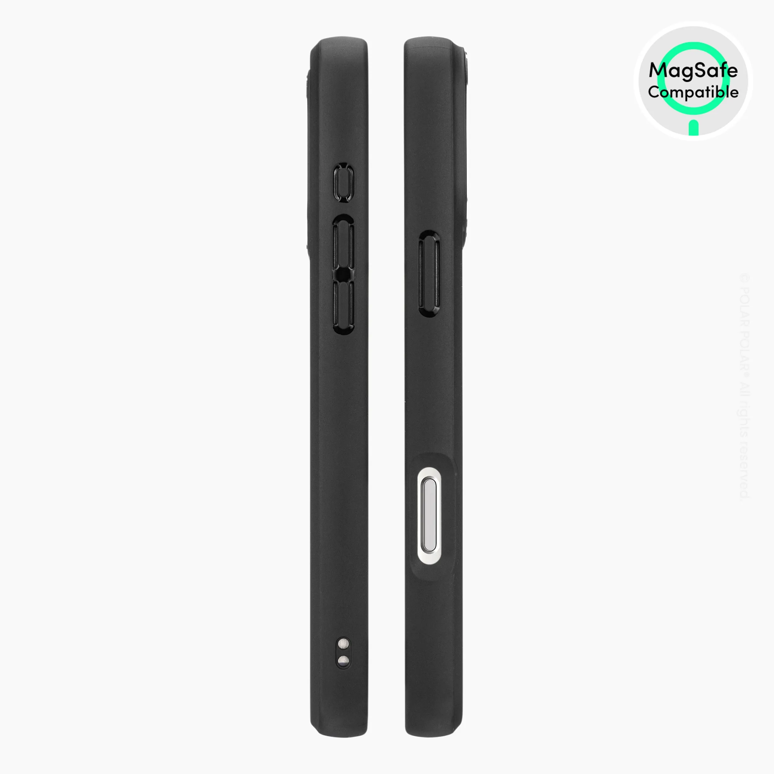 Terrazzo Grey - iPhone 16 Pro Max Frosted Black Bumper MagSafe Case