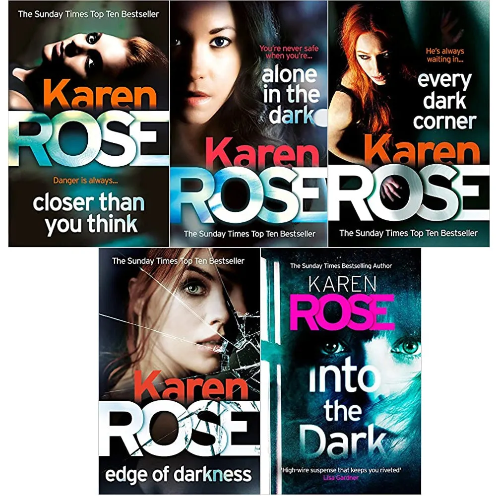 The Cincinnati Series 5 Books Set By Karen Rose (Closer Than You Think, Alone in the Dark)