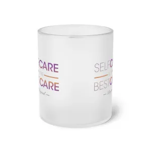The Self-Care Frosted Glass Mug