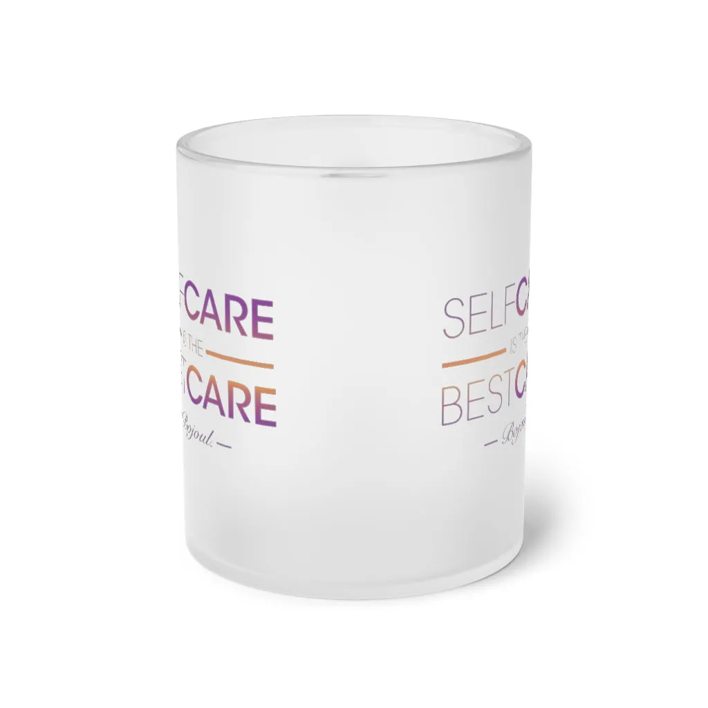 The Self-Care Frosted Glass Mug