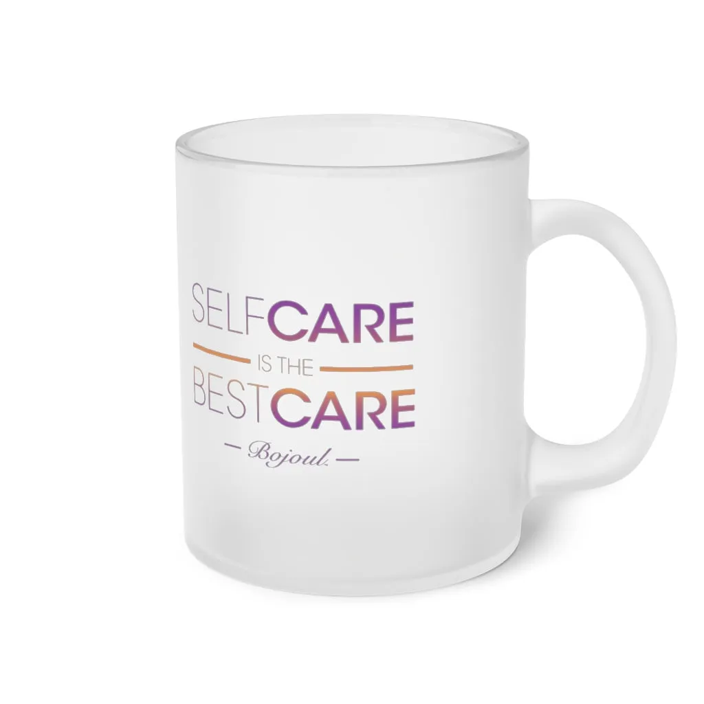 The Self-Care Frosted Glass Mug