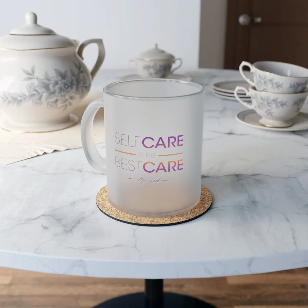The Self-Care Frosted Glass Mug