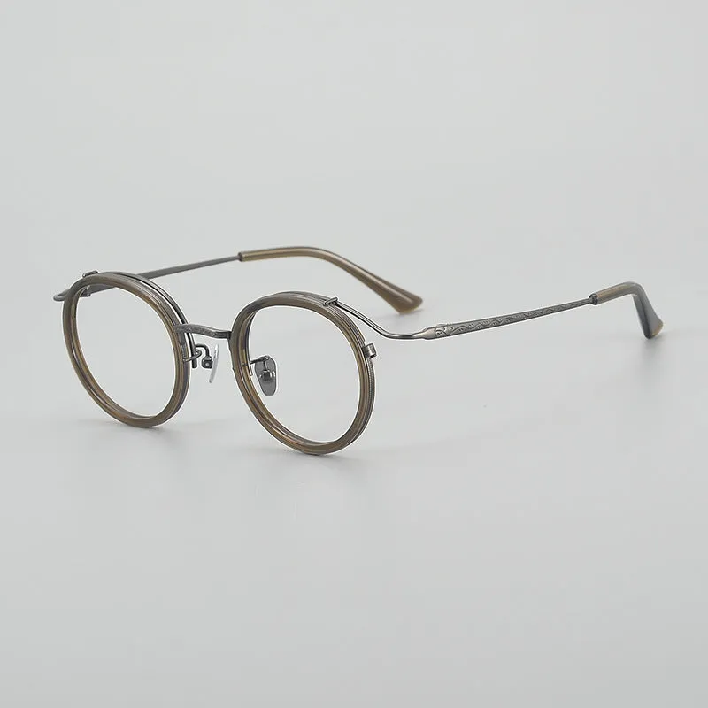 Thorne Titanium Vintage Round Eyeglasses Frames