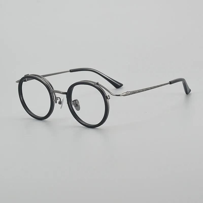 Thorne Titanium Vintage Round Eyeglasses Frames