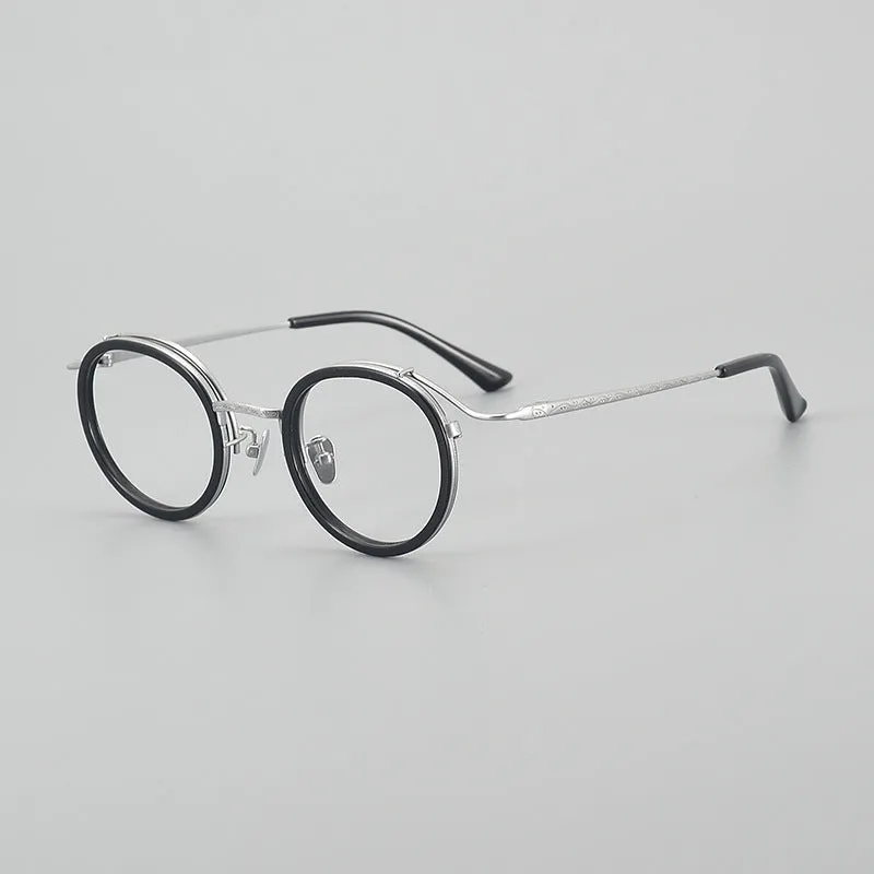 Thorne Titanium Vintage Round Eyeglasses Frames