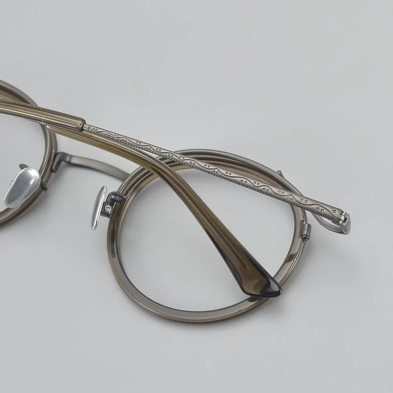 Thorne Titanium Vintage Round Eyeglasses Frames