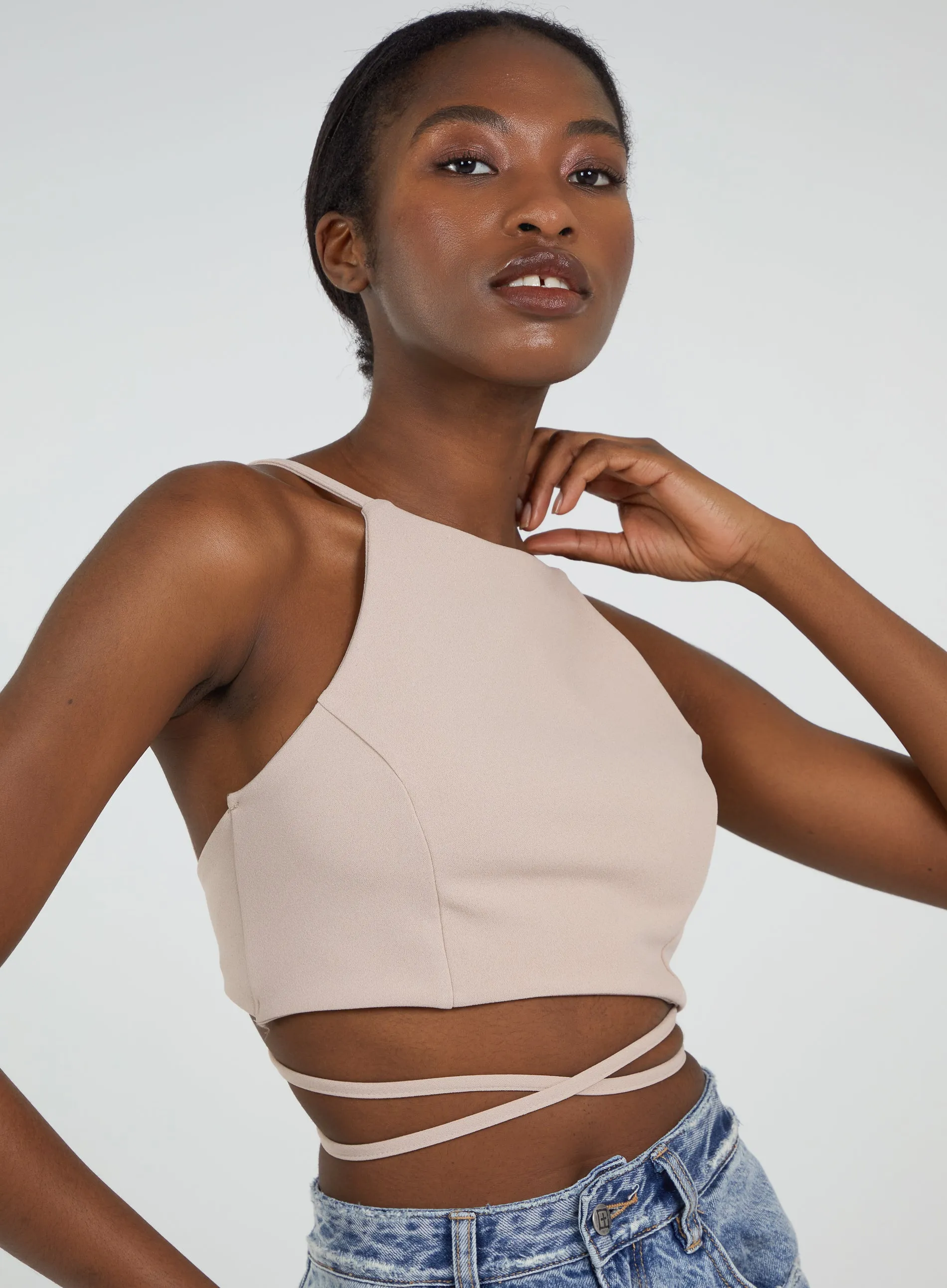 Tie Back Crop Top